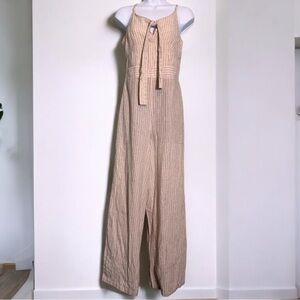 Japna Sleeveless Cami Jumpsuit. Wide Leg. Cotton/Linen